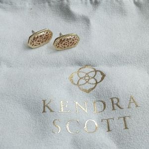 Kendra Scott Ellie earrings in rosegold/ gold